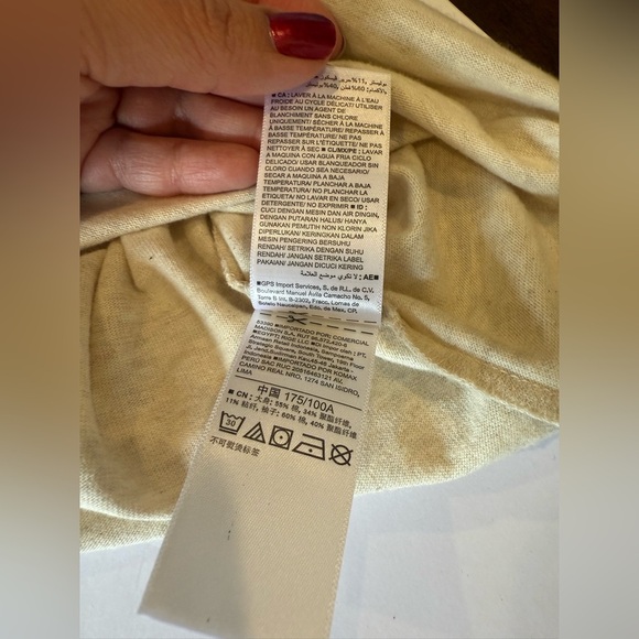 Old Navy Soft-Washed Color-Blocked Henley Shirt Size M Long Sleeve NWT neutral - Picture 12 of 14